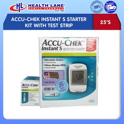 ACCU-CHEK INSTANT S STARTER KIT DENGAN TEST STRIP (25'S)